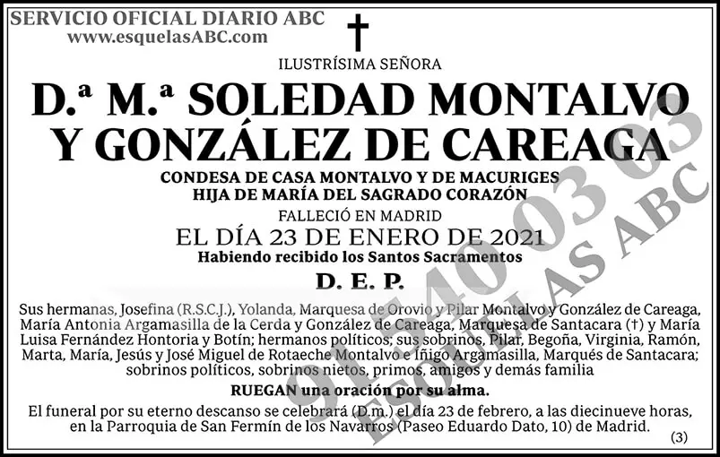 M.ª Soledad Montalvo y González de Careaga