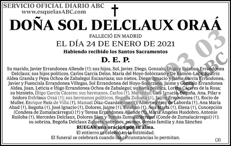 Sol Delclaux Oraá