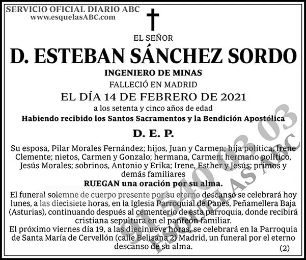 Esteban Sánchez Sordo