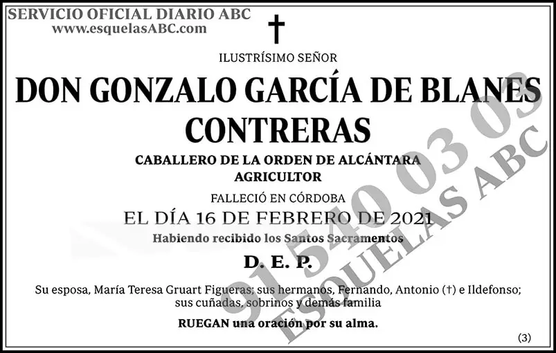 Gonzalo García de Blanes Contreras