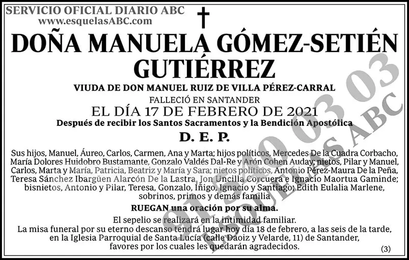 Manuela Gómez-Setién Gutiérrez