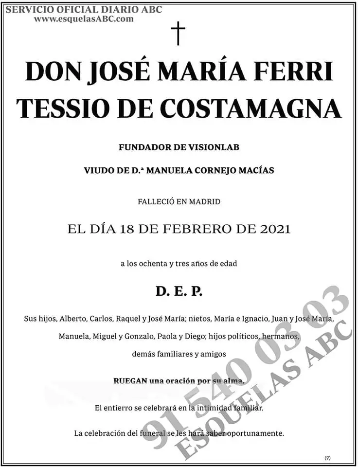 José María Ferri Tessio de Costamagna
