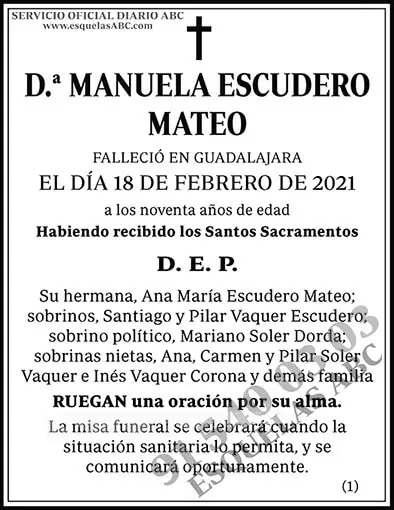 Manuela Escudero Mateo