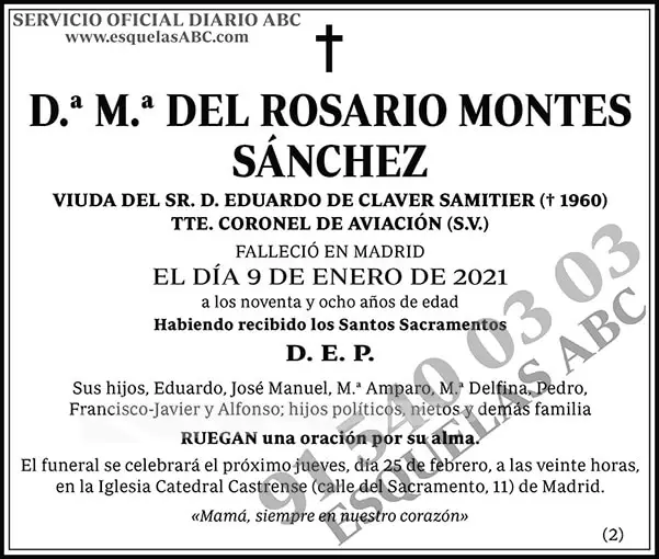 M.ª del Rosario Montes Sánchez