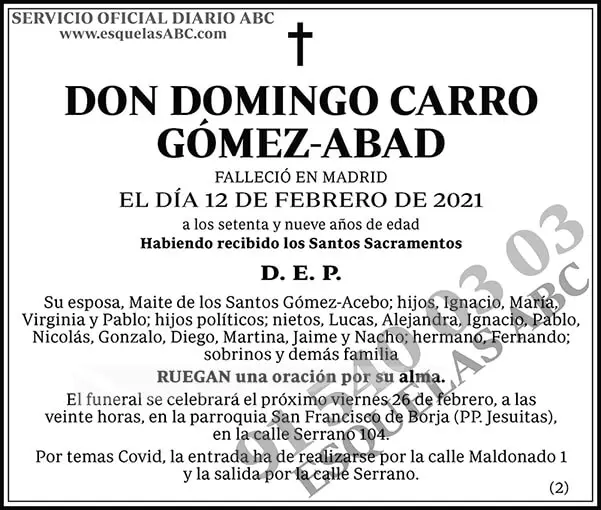 Domingo Carro Gómez-Abad