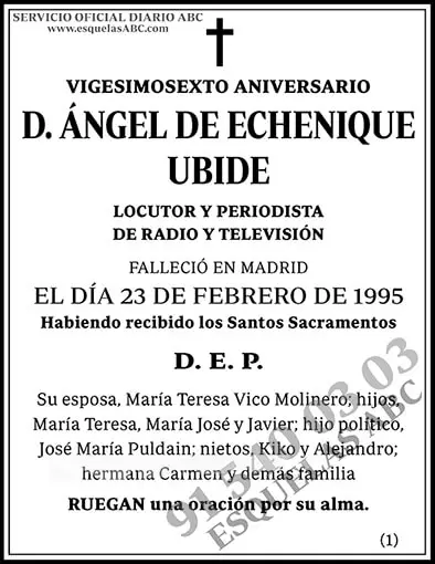 Ángel de Echenique Ubide