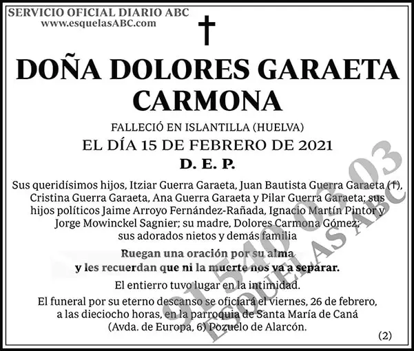 Dolores Garaeta Carmona