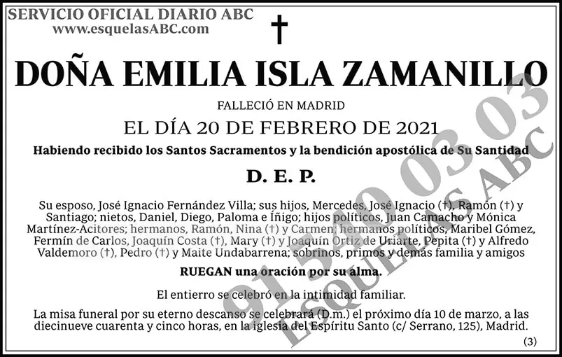 Emilia Isla Zamanillo