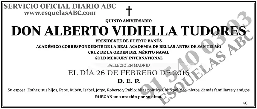 Alberto Vidiella Tudores