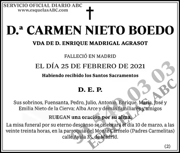 Carmen Nieto Boedo