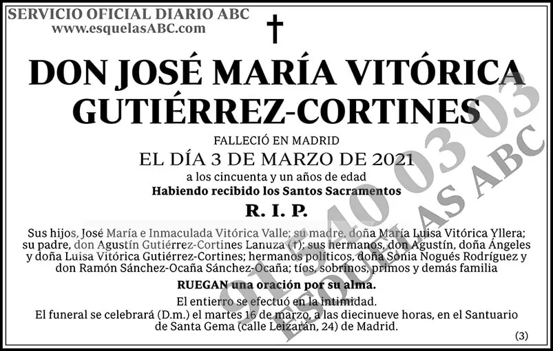 José María Vitórica Gutiérrez-Cortines