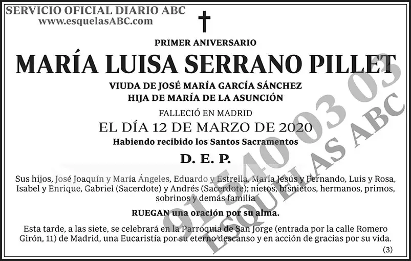 María Luisa Serrano Pillet