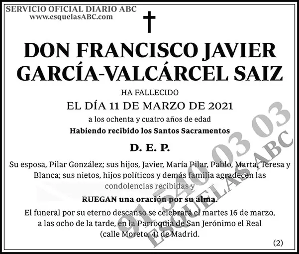 Francisco Javier García-Valcárcel Saiz