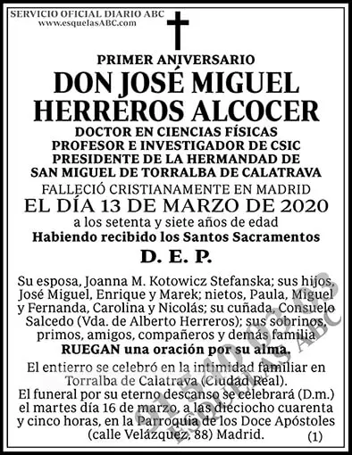 José Miguel Herreros Alcocer