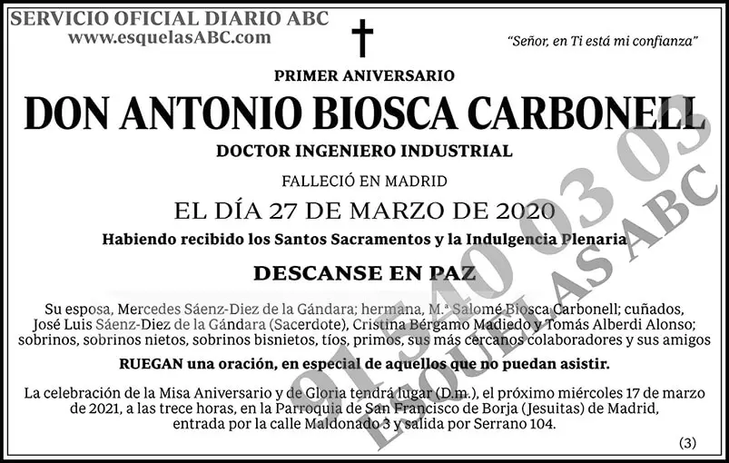 Antonio Biosca Carbonell