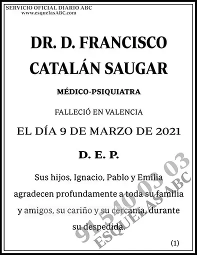 Francisco Catalán Saugar