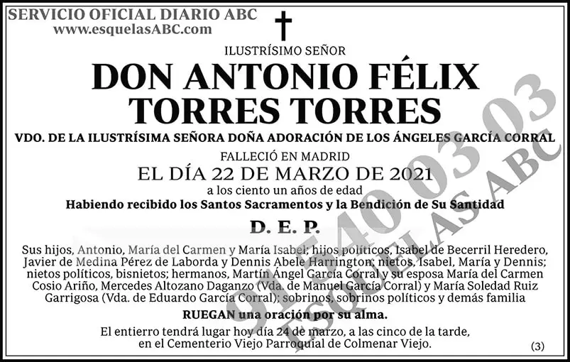 Antonio Félix Torres Torres