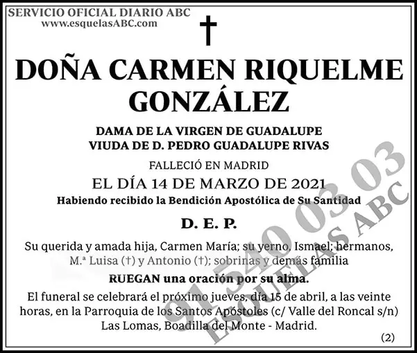 Carmen Riquelme González