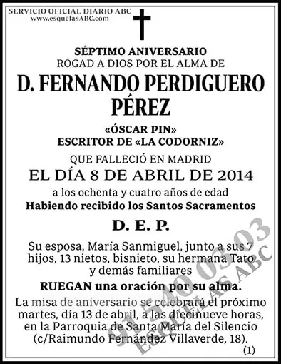 Fernando Perdiguero Pérez