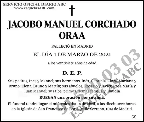 Jacobo Manuel Corchado Oraa