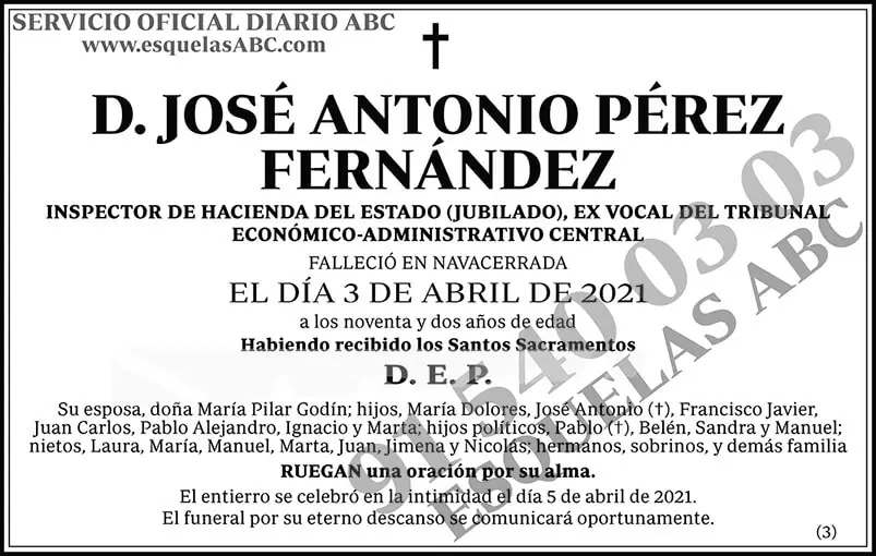 José Antonio Pérez Fernández