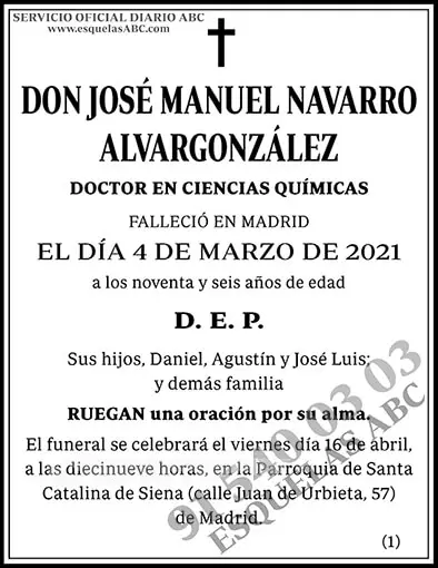 José Manuel Navarro Alvargonzález