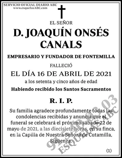 Joaquín Onsés Canals