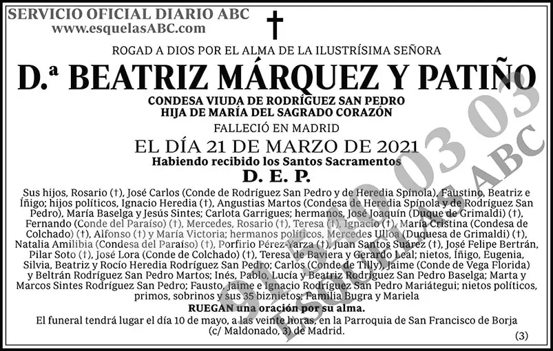 Beatriz Márquez y Patiño