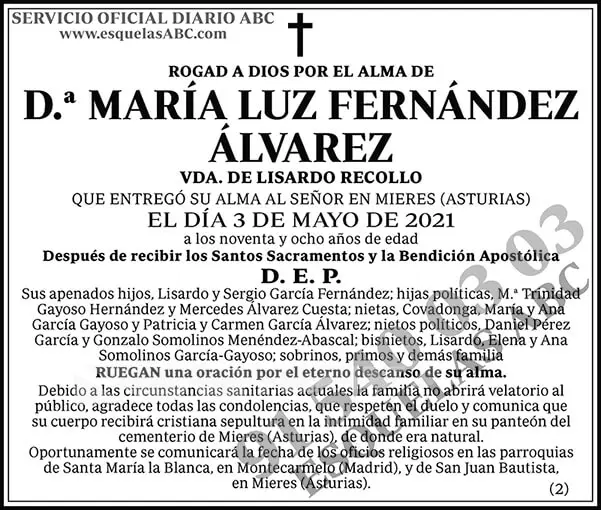 María Luz Fernández Álvarez