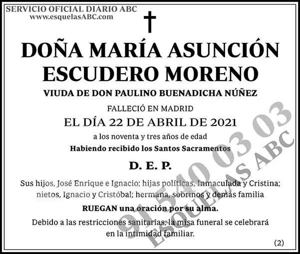María Asunción Escudero Moreno