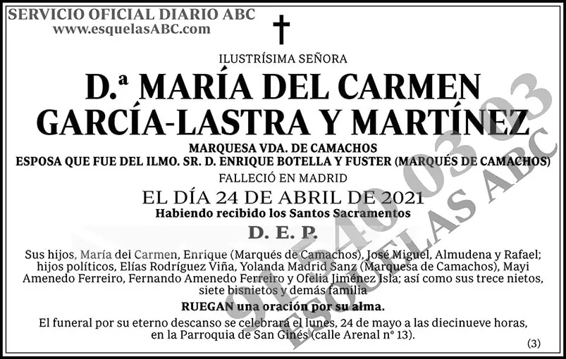 María del Carmen García-Lastra y Martínez
