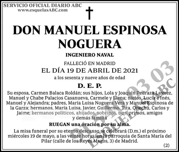 Manuel Espinosa Noguera