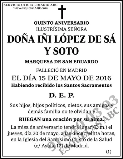 Iñi López de Sá y Soto