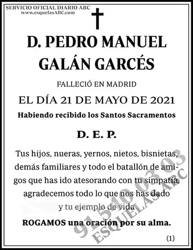 Pedro Manuel Galán Garcés