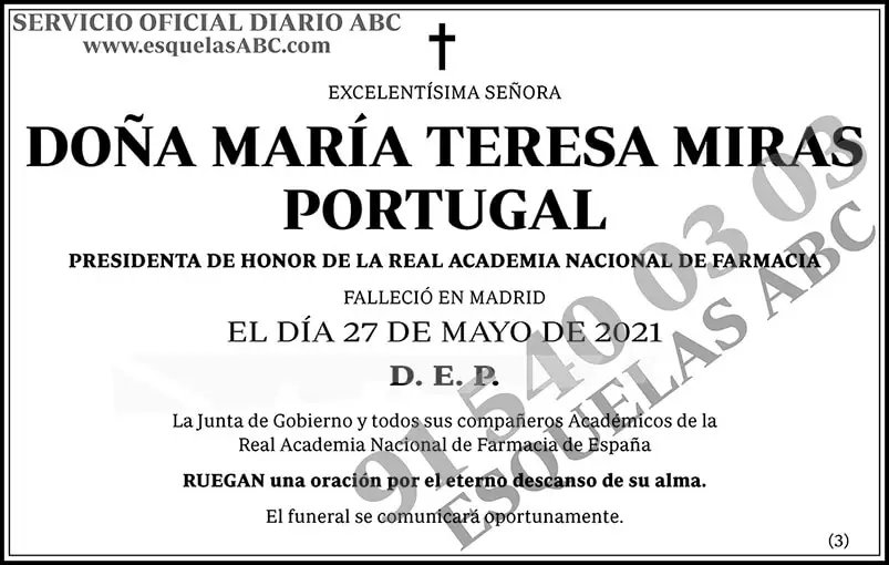 María Teresa Miras Portugal