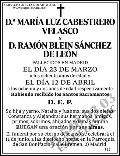 María Luz Cabestrero Velasco