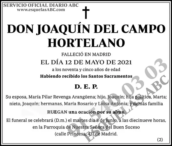 Joaquín del Campo Hortelano