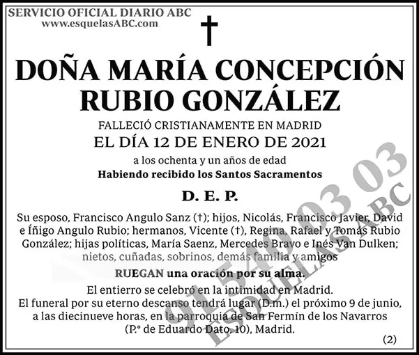 María Concepción Rubio González