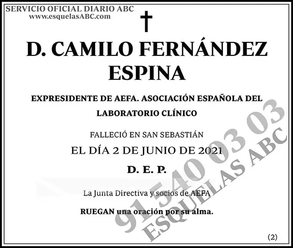 Camilio Fernández Espina