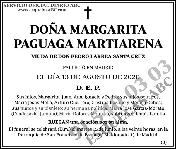 Margarita Paguaga Martiarena