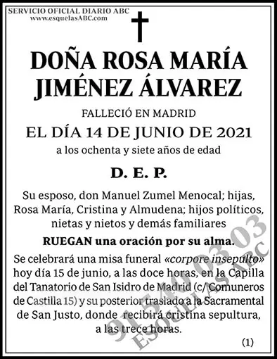 Rosa María Jiménez Álvarez