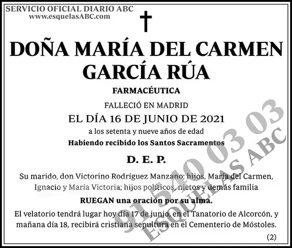 María del Carmen García Rúa
