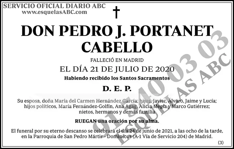 Pedro J. Portanet Cabello
