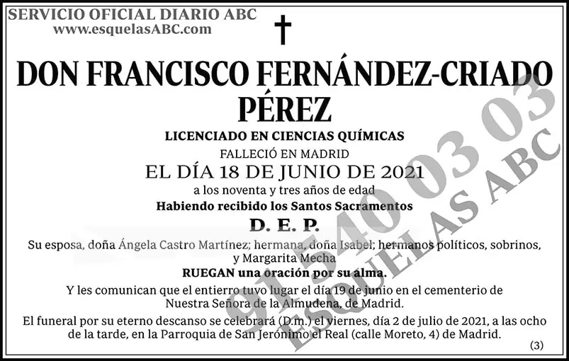 Fransico Fernández-Criado Pérez