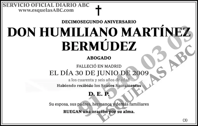 Humiliano Martínez Bermúdez