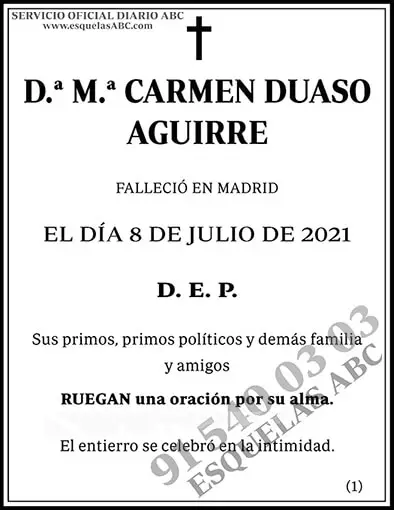 María Carmen Duaso Aguirre
