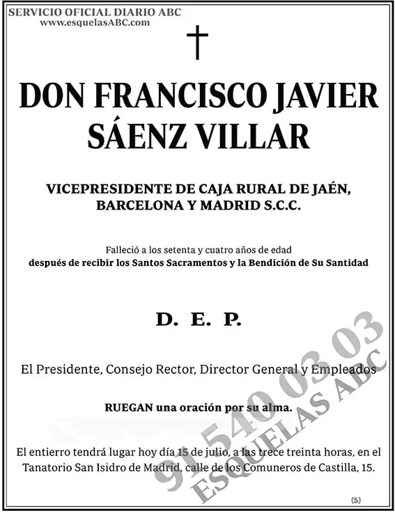 Francisco Javier Sáenz Villar