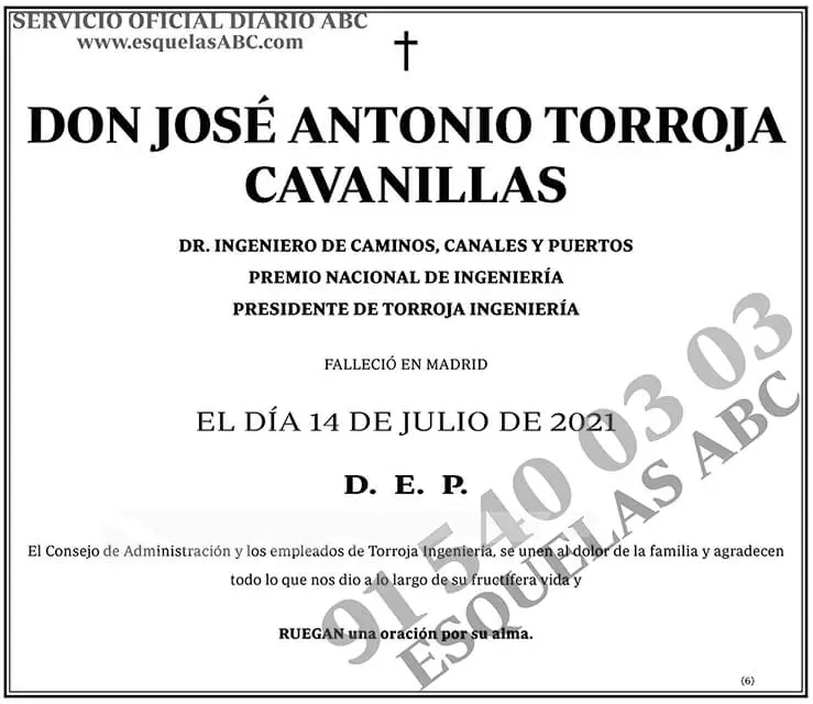 José Antonio Torroja Cavanillas