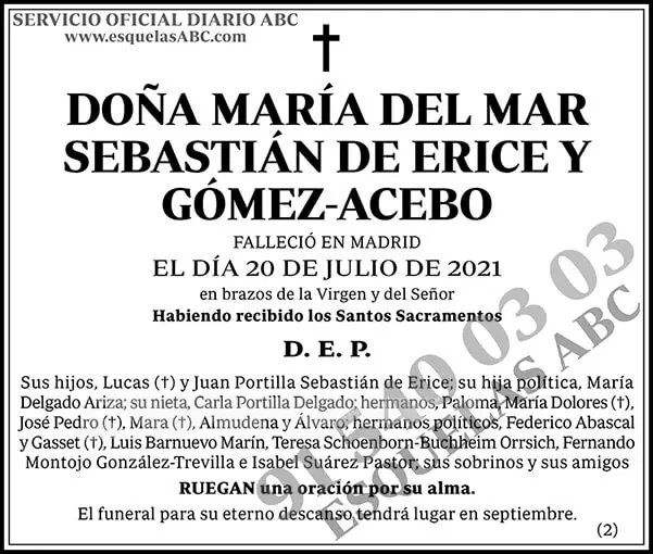 María del Mar Sebastián de Erice y Gómez-Acebo