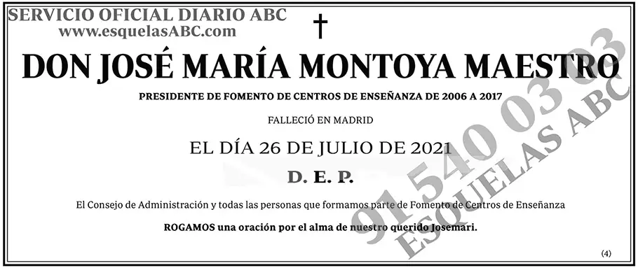 José María Montoya Maestro